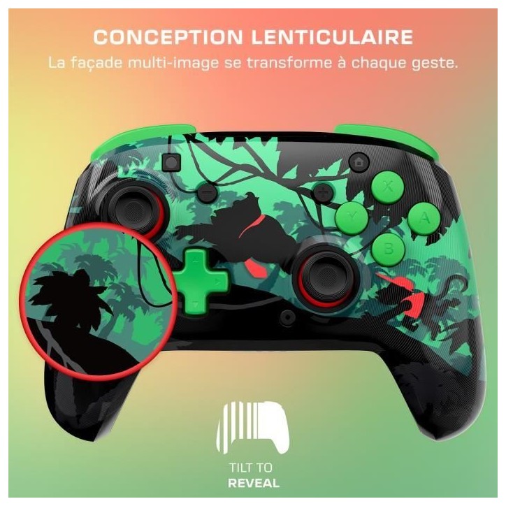 Manette de jeu - Nintendo Switch - Rematch Donkey Kong - Sans fil - Rouge/Jaune - Turtle Beach Manette de jeu - Nintendo Switch - Rematch Donkey Kong - Sans fil - Rouge/Jaune - Turtle Beach