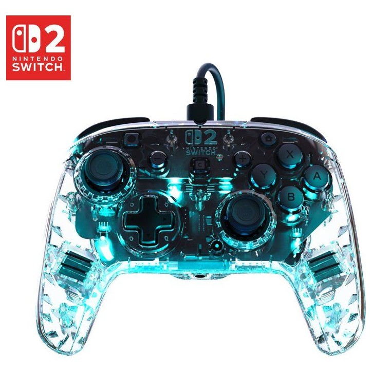 Manette de jeu - Nintendo Switch 2 - Afterglow - RGB - Filaire - Transparent - Turtle Beach Manette de jeu - Nintendo Switch 2 - Afterglow - RGB - Filaire - Transparent - Turtle Beach