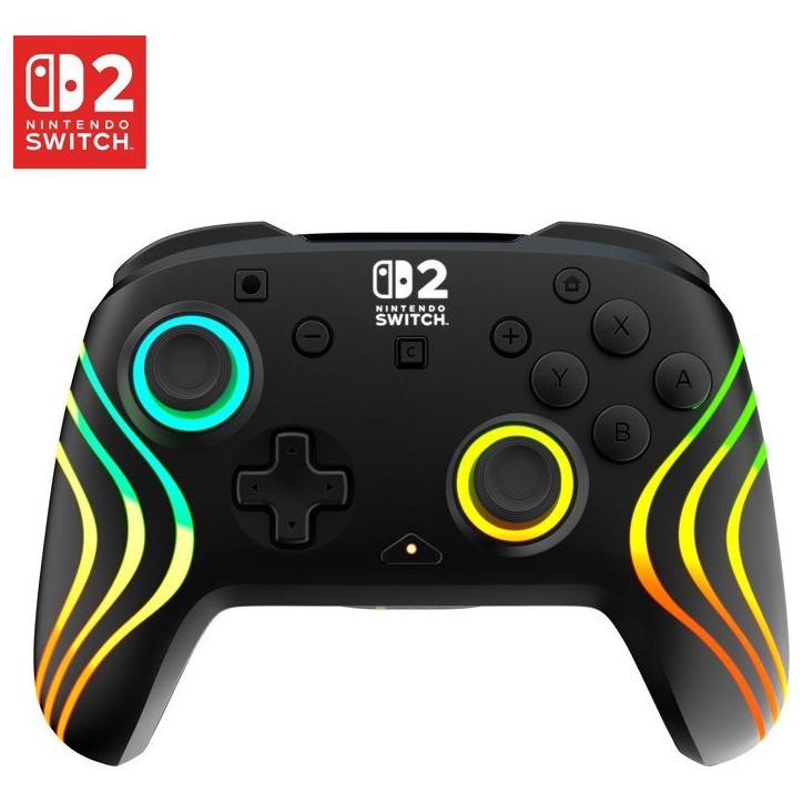 Manette de jeu - Nintendo Switch 2 - Afterglow Wave - RGB - Sans fil - Noir - Turtle Beach Manette de jeu - Nintendo Switch 2 - Afterglow Wave - RGB - Sans fil - Noir - Turtle Beach