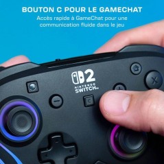 Manette de jeu - Nintendo Switch 2 - Afterglow Wave - RGB - Sans fil -