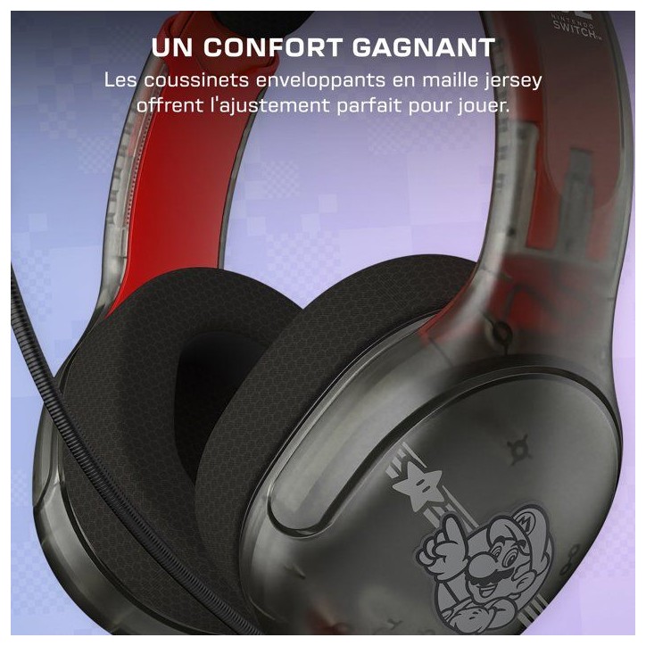 Casque Gaming filaire - TURTLE BEACH - Airlite Fit - Mario Star - Pour Nintendo Switch 2