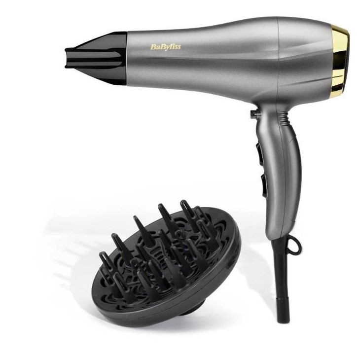 Seche-cheveux - BABYLISS - 5513TE - 2300 W - Technologie Ionique - Titane Céramique - 3 Températures