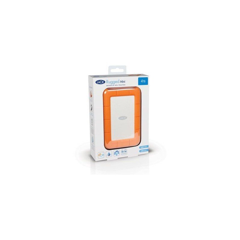 Disque dur externe - LACIE - Rugged Mini LAC9000298 - 2 To - 5400 trs/
