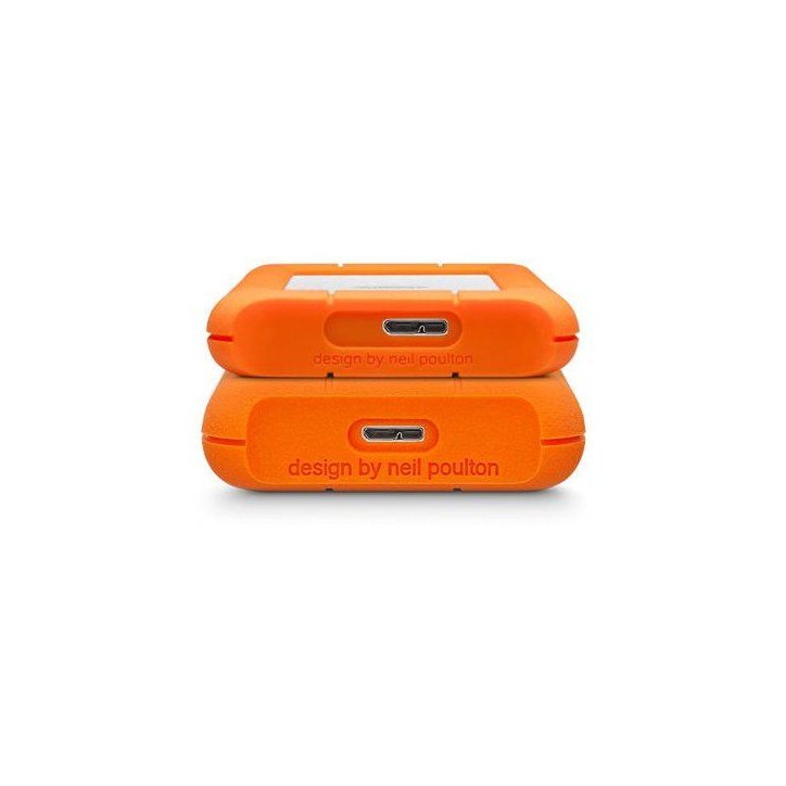 Disque dur externe - LACIE - Rugged Mini LAC9000298 - 2 To - 5400 trs/min - 3.2 Gen 1 - Orange / Argent