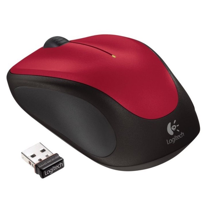 Souris - Sans fil - Logitech - M235 - Rouge