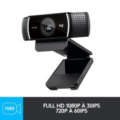 Webcam - Full HD 1080p - Logitech G - C922 Pro - Microphone intégré