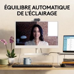 Webcam - Full HD 1080p - Logitech - Brio 100 - Microphone intégré -