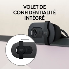 Webcam - Full HD 1080p - Logitech - Brio 100 - Microphone intégré -