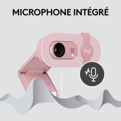 Webcam - Full HD 1080p - Logitech - Brio 100 - Microphone intégré -