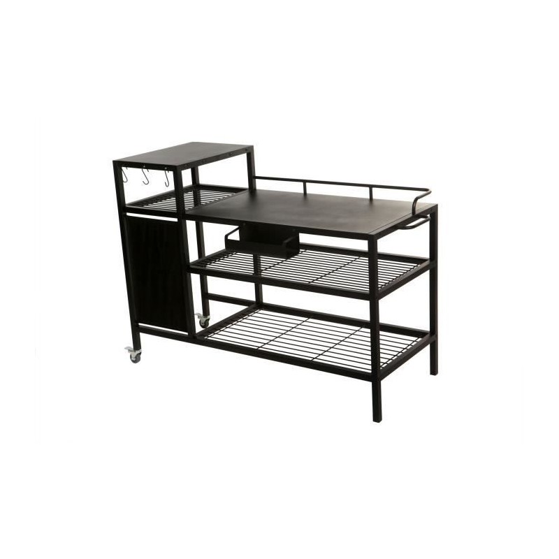 BRASERO Chariot pour Plancha - 128x60x89 cm - Pour plancha jusqu'a 4 f