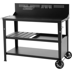 Chariot multifonction - COOKINGBOX - Plateau supérieur : 100 x 50 cm