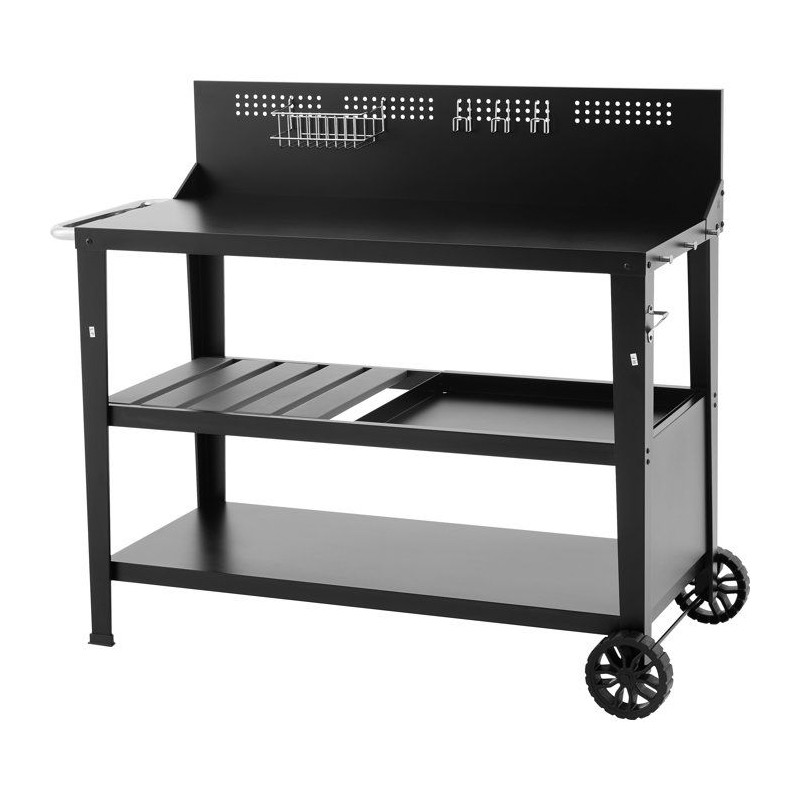 Chariot multifonction - COOKINGBOX - Plateau supérieur : 100 x 50 cm
