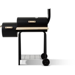 Fumoir au charbon - COOKINGBOX - Deux foyers cylindriques - Acier - Po