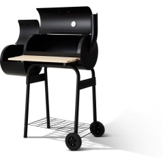 Fumoir au charbon - COOKINGBOX - Deux foyers cylindriques - Acier - Po