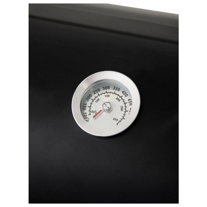 Fumoir au charbon - COOKINGBOX - Deux foyers cylindriques - Acier - Poignées en bois - Cheminée verticale Fumoir au charbon - COOKINGBOX - Deux foyers cylindriques - Acier - Poignées en bois - Cheminée verticale