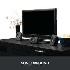Enceinte PC - Filaire - Logitech - Z906 - Noir