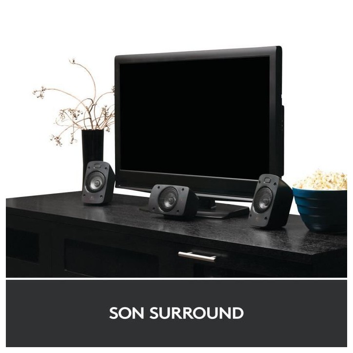 Enceinte PC - Filaire - Logitech - Z906 - Noir