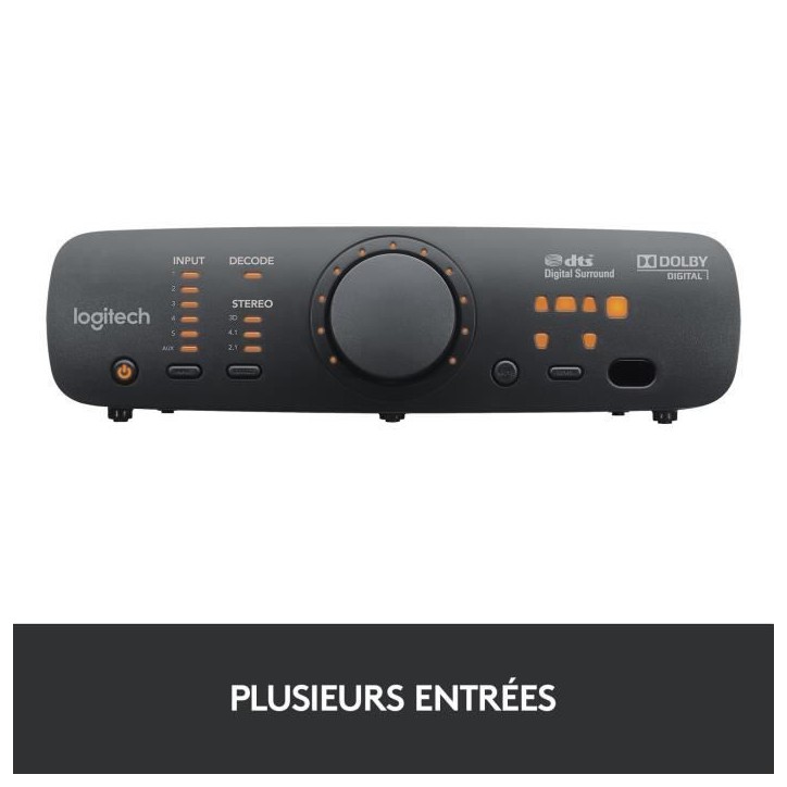 Enceinte PC - Filaire - Logitech - Z906 - Noir