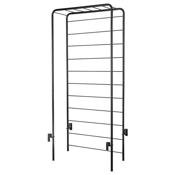 Porte-plantes - DEROMA - Cosmo - 78 x H 155 cm - Métal - Gris Porte-plantes - DEROMA - Cosmo - 78 x H 155 cm - Métal - Gris