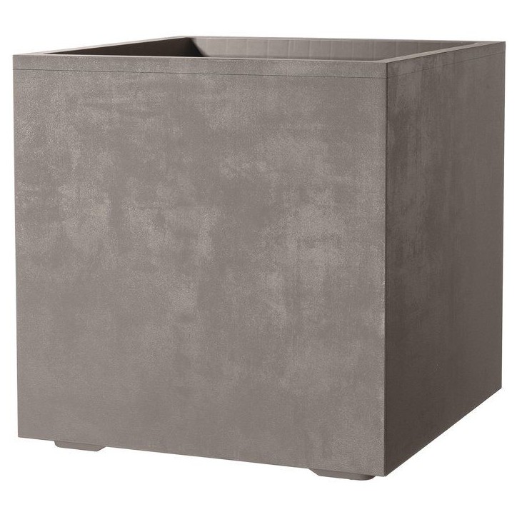 Pot de fleurs carré - DEROMA - Millennium - 80 L - 49 cm - A réserve d'eau et roulettes - Marron Pot de fleurs carré - DEROMA - Millennium - 80 L - 49 cm - A réserve d'eau et roulettes - Marron
