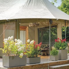 Pot de fleurs carré - DEROMA - Millennium - 80 L - 49 cm - A réserve