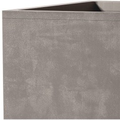 Pot de fleurs carré - DEROMA - Millennium - 80 L - 49 cm - A réserve