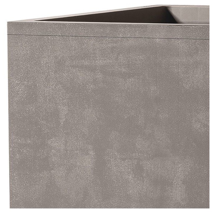 Pot de fleurs carré - DEROMA - Millennium - 80 L - 49 cm - A réserve d'eau et roulettes - Marron Pot de fleurs carré - DEROMA - Millennium - 80 L - 49 cm - A réserve d'eau et roulettes - Marron