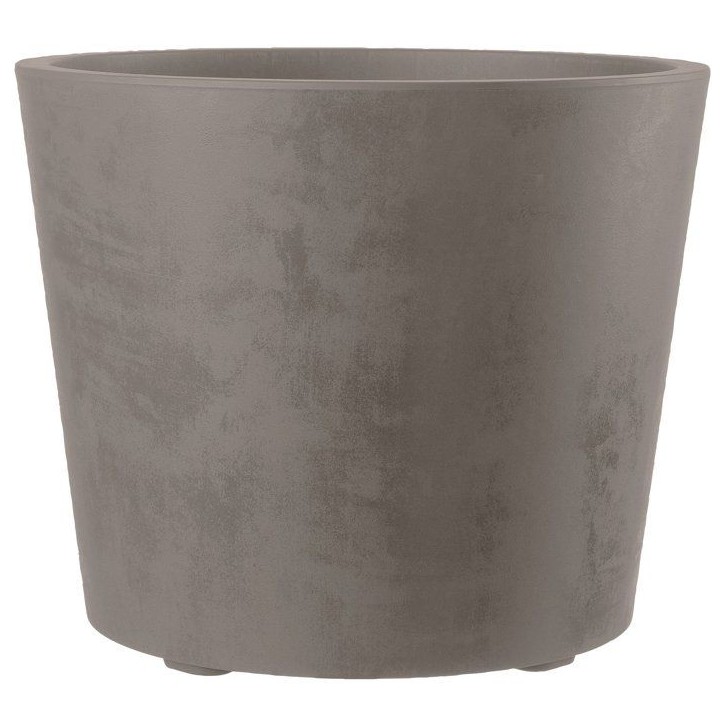 Pot de fleurs rond - DEROMA - Millennium - 79 L - Ø 50 cm - A réserve d'eau et roulettes - Marron Pot de fleurs rond - DEROMA - Millennium - 79 L - Ø 50 cm - A réserve d'eau et roulettes - Marron
