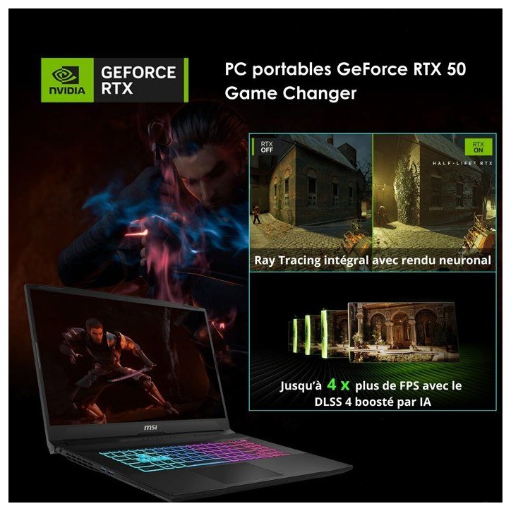 PC Portable Gamer - MSI Katana 15 HX B14WGK-818XFR - FreeDOS - 15.6 FHD 144 Hz - i7 14650HX - RTX5070 - 32Go DDR5 - 512Go SSD PC Portable Gamer - MSI Katana 15 HX B14WGK-818XFR - FreeDOS - 15.6 FHD 144 Hz - i7 14650HX - RTX5070 - 32Go DDR5 - 512Go SSD