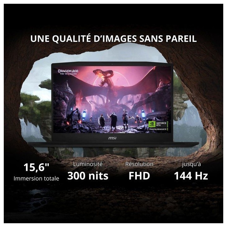 PC Portable Gamer - MSI Katana 15 HX B14WGK-818XFR - FreeDOS - 15.6 FHD 144 Hz - i7 14650HX - RTX5070 - 32Go DDR5 - 512Go SSD PC Portable Gamer - MSI Katana 15 HX B14WGK-818XFR - FreeDOS - 15.6 FHD 144 Hz - i7 14650HX - RTX5070 - 32Go DDR5 - 512Go SSD