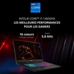 PC Portable Gamer - MSI - Katana 17 HX B14WGK-256XFR - FreeDOS - 17.3Q