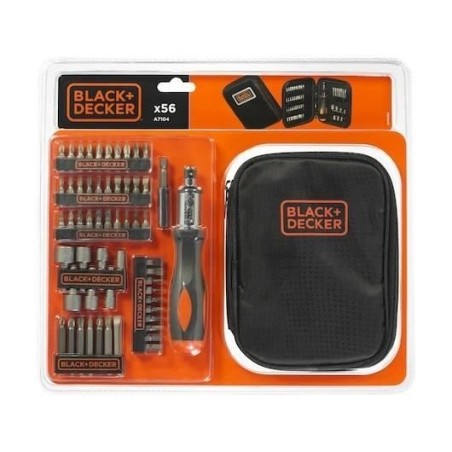 Coffret tournevis a cliquet BLACK+DECKER A7104-XJ 56 pieces