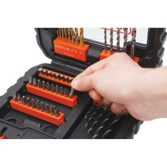 Coffret perçage vissage - BLACK+DECKER - A7232-XJ - 50 Accessoires -