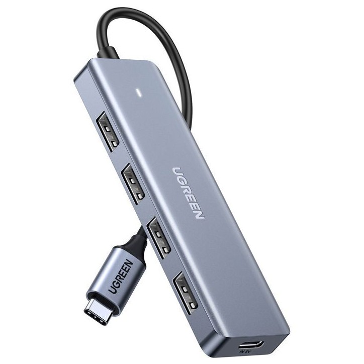 Hub USB - UGREEN - 4 ports USB 3.0 + USB-C - Gris Hub USB - UGREEN - 4 ports USB 3.0 + USB-C - Gris