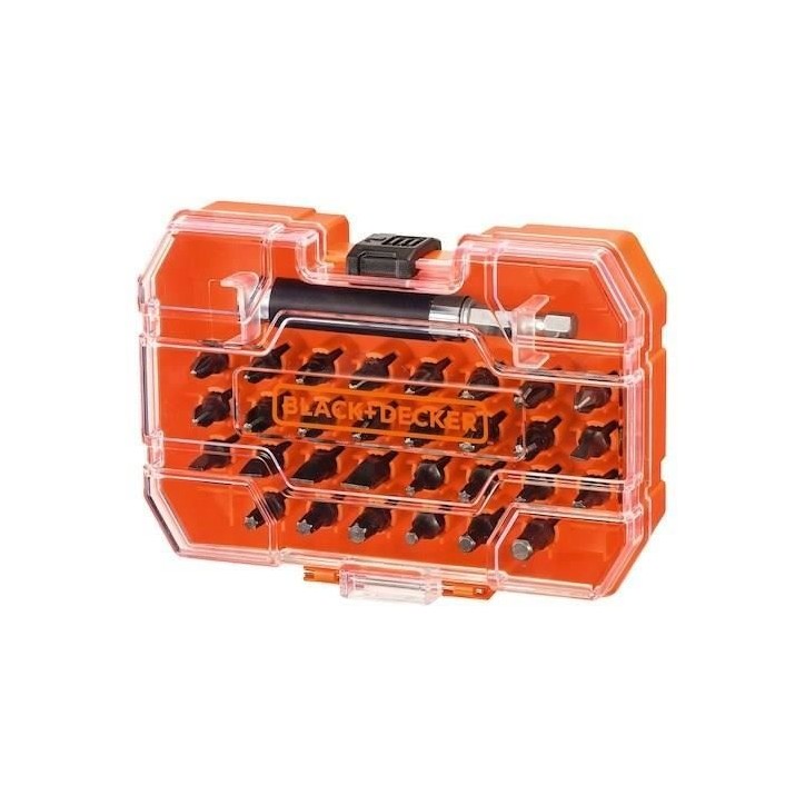 Coffret perçage/vissage BLACK+DECKER A7228-XJ 31 pieces Coffret perçage/vissage BLACK+DECKER A7228-XJ 31 pieces