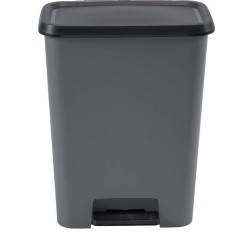 Pédale de tri a pédale Duo - CURVER - COMPATTA - 23 L + 23 L - Gris