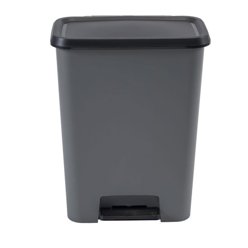 Pédale de tri a pédale Duo - CURVER - COMPATTA - 23 L + 23 L - Gris