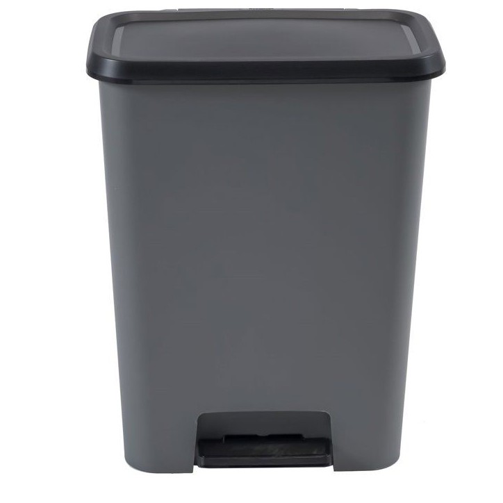 Pédale de tri a pédale Duo - CURVER - COMPATTA - 23 L + 23 L - Gris anthracite - Polypropylene Pédale de tri a pédale Duo - CURVER - COMPATTA - 23 L + 23 L - Gris anthracite - Polypropylene