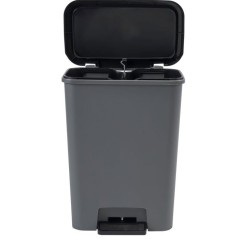 Pédale de tri a pédale Duo - CURVER - COMPATTA - 23 L + 23 L - Gris