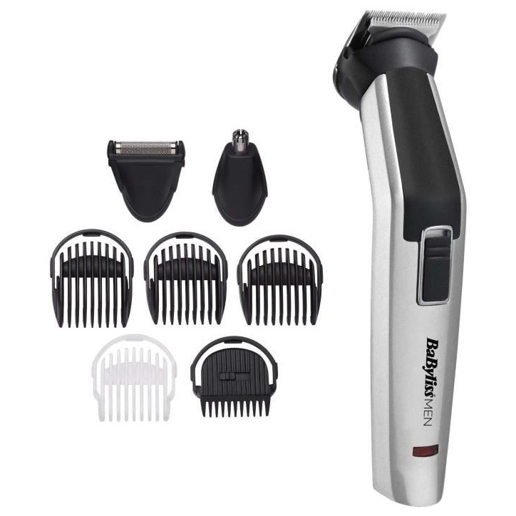 Tondeuse multi-usages 8 en 1 Titanium - BABYLISS - MT726E - Sans fil - Tondeuse lames 34 mm Tondeuse multi-usages 8 en 1 Titanium - BABYLISS - MT726E - Sans fil - Tondeuse lames 34 mm