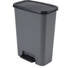 Pédale de tri a pédale Duo - CURVER - COMPATTA - 23 L + 23 L - Gris