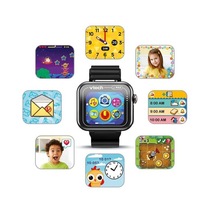 VTECH - KIDIZOOM SMARTWATCH MAX NOIRE - Noir VTECH - KIDIZOOM SMARTWATCH MAX NOIRE - Noir