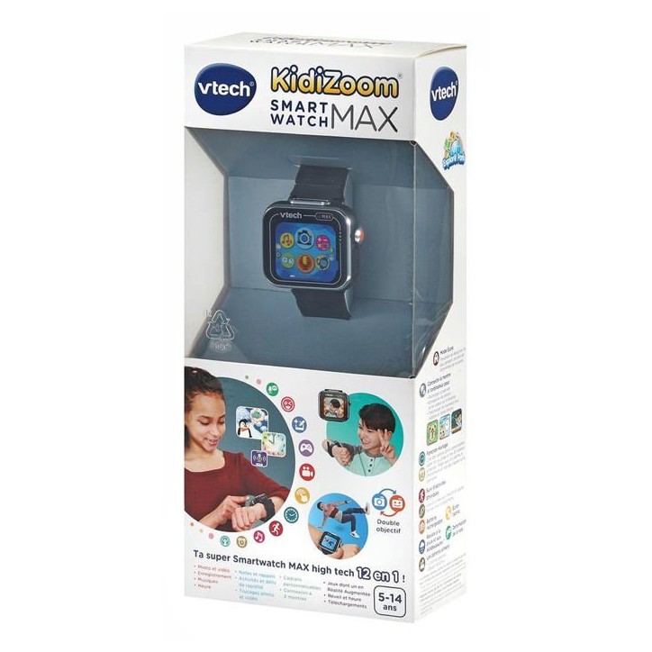 VTECH - KIDIZOOM SMARTWATCH MAX NOIRE - Noir VTECH - KIDIZOOM SMARTWATCH MAX NOIRE - Noir