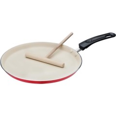 Crepiere avec étaleur - GSW - 456715 - Aluminium - Extérieur rouge s
