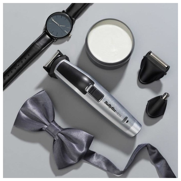 Tondeuse multi-usages 8 en 1 Titanium - BABYLISS - MT726E - Sans fil - Tondeuse lames 34 mm Tondeuse multi-usages 8 en 1 Titanium - BABYLISS - MT726E - Sans fil - Tondeuse lames 34 mm