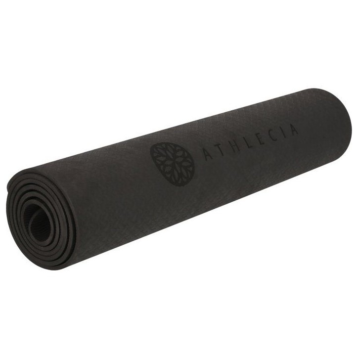 Tapis de Yoga - ATHLECIA - Estell - 6 mm - L 173 x L 61 cm - Noir Tapis de Yoga - ATHLECIA - Estell - 6 mm - L 173 x L 61 cm - Noir