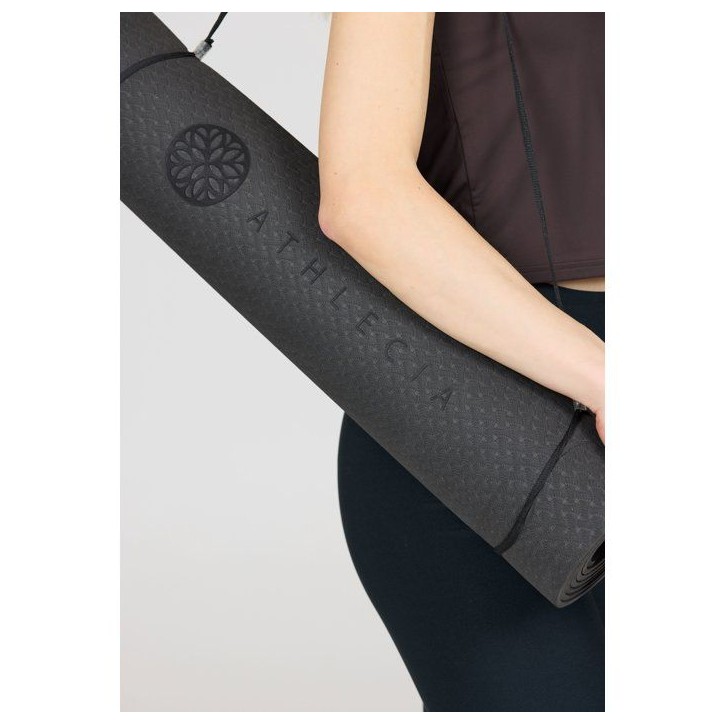 Tapis de Yoga - ATHLECIA - Estell - 6 mm - L 173 x L 61 cm - Noir Tapis de Yoga - ATHLECIA - Estell - 6 mm - L 173 x L 61 cm - Noir