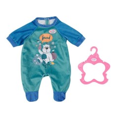 Combinaison - BABY BORN - Bleue - Motif ours - Avec cintre - Pour poup