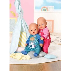 Combinaison - BABY BORN - Bleue - Motif ours - Avec cintre - Pour poup