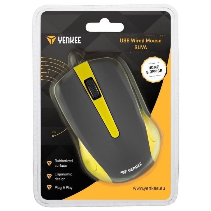 Souris - JAUNE SUVA - YENKEE - YMS 1015YW Souris - JAUNE SUVA - YENKEE - YMS 1015YW